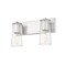 Z-Lite Titus 2 Light Vanity, 16in. W x 9.5in. H, Brushed Nickel 826-2V-BN - alternate 2